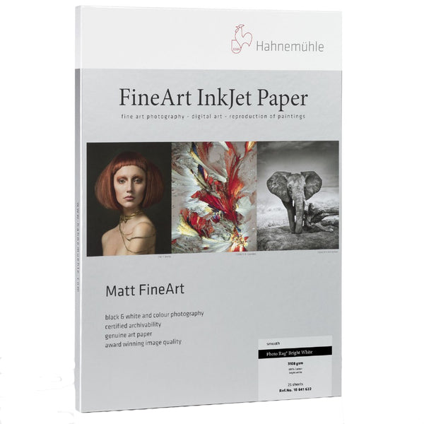 Hahnemühle Carta Photo Rag Bright White 310gr A3 (Conf.25 Fogli) 10 641 622 Hahnemühle Carta Photo Rag Bright White 310gr A3 (Conf.25 Fogli) 10 641 622